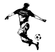 [Namly Design] Wallsticker - Football / Personalised