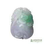 【FUBIBAODING JEWELER 富璧寶鼎珠寶】如意古龍春帶彩翡翠墜(天然A貨 翡翠 春帶彩 龍)