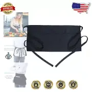 Lightweight 20-Pack Black Waitress Apron - Three Pocket Design for Convenience