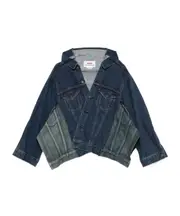 Junya Watanabe Panelled Oversized Denim Jacket L,M Black