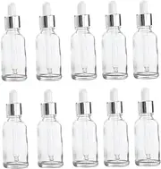 OFFIGAM 10Pcs Compact Dropper Bottles Essential Oil Sub Bottles with Tops Durable and Reusable for Cosmetics and DIY