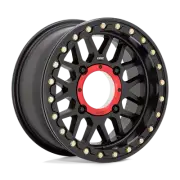 KMC KS235 Grenade Beadlock ATV UTV SXS Wheel Rim 15X7 4X110 +10 Black