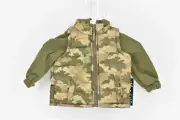 Infant Boy's iXtreme Puffer Vest Jacket w/ Hood Green Camo, Size 24 Months