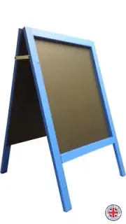 LARGE-CHALKBOARD-BLACKBOARD-PAVEMENT BOARD- SANDWICH BOARD = 10KG BLUE