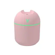Cool Mist Mini USB Air Humidifier Cute Aroma Diffuser with LED Light - Pink