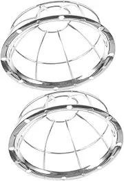 2Pcs Detector Protective Cover Heavy Duty Wire Guard for Alarm Reliable Decorative Shield for Home Office and Commercial Use Ensures Optimal Sensor Performance