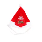 2PCS Pet Headwear Christmas Headband Hood Hat Small and Medium Cat Dog Cap(Red Christmas Tree)