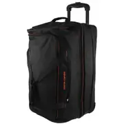 140L Pierre Cardin Trolley Bag Medium Soft Travel Luggage Wheeled Duffle - Black
