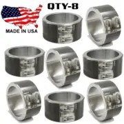 8 - Steel Universal Weld On Bar Clamp 3" Roll Cage Fabrication Mount 4 Bolt