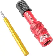 Bike Fork Valve Adapter Bike Pump Adaptor, Shock Pump Valve Adapter, Fork Air Valve Adapter Extender Pressta Extension Converter Nozzle Tire Pump Accessories for Mountain Bike Road Bike