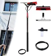 Window Cleaning Kit, Water Fed Pole Brush System Telescopic Window Cleaning Tools Extendable Pole, Solar Panel Cleaning Brush (Size : 20FT/6.0m)