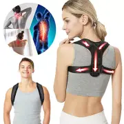 Posture Corrector Women Men Body Brace Bad Back Lumbar Shoulder Support Belt US
