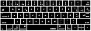 XSKN Spanish Silicone Keyboard Skin and Touchbar Protector for 2016 Newest MacBook Pro 13" MacBookPro 15" with Touch Bar Retina Display A1706 A1707 (2016 Oct. Release), US Version (Black)