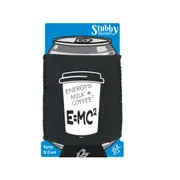 Energy Milk Coffee - Funny Novelty Stubby Holder With Base