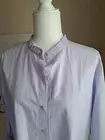 NWT Eileen Fisher Mandarin Collar Shirt Light Purple Size XXS