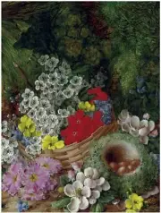 Basket of Flowers V. Clare Tile Mural Kitchen Bathroom Backsplash Marble Ceramic