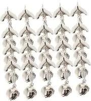 Mipcase 20pcs Fishing Rod Alarm Bells Metal Alert Indicators Design for Outdoor Fishing Loud Signal for Every Bite