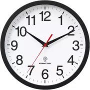 Atomic Wall Clock, Modern 10 Inch Battery Operated Wall Clocks, Analog Clock for
