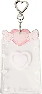 [Generic] Photocard Holder - Photocard Sleeves Keychainn | Acrylic Cute Student Card Holder, Convenient Shell Case Protector, Photo Card Sleeves for Girls, Teens, Adults, Kids and Fans