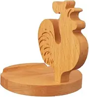 PEPLAYTAL Chicken Phone Stand Wooden Decorative Smartphone Holder for Desk Portable Mobile Phone Support for Bed Sofa Smooth Surface for Scratch Protection for Music Reading