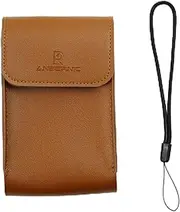 Handheld Organizer for RG34XX Game Console Leather Case Accessories Carrying Bag Classic Folding Flap New, Orange