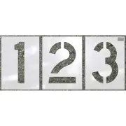 C.H. Hanson Stencil,Number Kit,12pcs.,12 x 9 In. 70358 C.H. Hanson 70358
