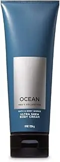 Bath & Body Works Ocean For Men Ultra Shea Body Cream 8Oz Tube Pack of 1