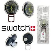 *MINT RARE* 1996 Swatch Pop Musicall CD RACK Standup Pocket Watch PUB101 VINTAGE
