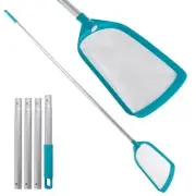 U.S. Pool Supply 6-Foot Pool Leaf Skimmer Net, Aluminum Pole, Ultra Fine Mesh
