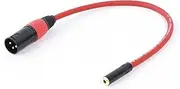 ROBAUN 3.5mm (1/8) Mini Stereo to XLR Cable Female to Male Professional Audio Cable Microphone Speaker Sound Consoles Amplifier(Red,8m)