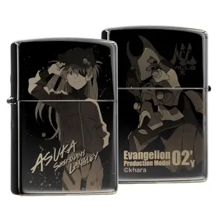 ZIPPO 新世紀福音戰士：新劇場版-明日香&二號機防風打火機 ZA-6-A28 黑色塗層 清透光澤 雷射雕刻 終身保固