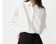 PSL UNIQLO x COMPTOIR DES COTONNIERS Linen-blend oversized shirt New 2025 475719