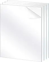 Lyeasw 11x14 Plexiglass Acrylic Sheets for Picture Frame Glass Replacement, Crafting Projects, DIY Display, Clear Styrene Sheets 11x14 Plexiglass Cover (GA230224)