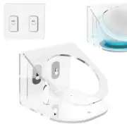 Geekria Speaker Stand Wall Mount for Echo Dot 4th Gen with Clock (Clear)