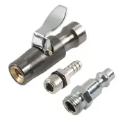200PSI Tire Inflator Lock-on Air Chuck 1/4" Female NPT For Schrader Valve