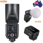 Godox V100S TTL HSS Flash Speedlite + X3S Trigger For Sony + AK-R22 Diffuser