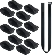 36 Inch Cable Straps,12 Pcs Reusable Fastening Hook and Loop Utility Cable Ties