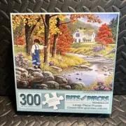 300 Piece John Sloane Art Puzzle "Stepping Stones" Large Format 18"x 24"