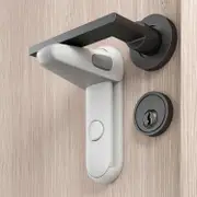 Sztxj 2 Pack Door Lever Safety Lock, Door Locks for Children, Child Door Handle Lock, Baby Proofing Door Lever Lock Without Drilling, 3M VHB Adhesi...