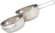 POPETPOP Stainless Steel Folding Bowl Set Camping Tableware Bowl Mesh Bag for Outdoor Cooking
