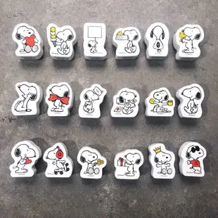 【KODOMO NO KAO】Snoopy木頭造型印章 H 吃冰淇淋 (2247-002)