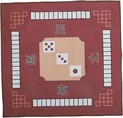WESIEVYA Mahjong Mat Board Square Shape Polyester Fabric Latex Bottom Noise Reduction for Mahjong Poker Domino Home Decor