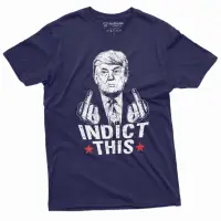在飛比找蝦皮購物優惠-Indict This T 恤 Donald Trump A