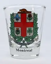 Montreal Canada Coat Of Arms Shot Glass