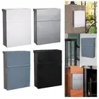 Wall Mount Mailbox Locking Security Mailbox Retro Style Mail Box Drop Box Letter