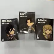 You Tooz Collectibles Attack On Titan Lot Of Three Vinyl Figures