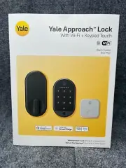 Yale Approach Lock Wi-Fi and Keypad Touch Black Suede Bluetooth Biometric