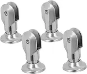 HOMSFOU Over Toilet Storage Organizer Sturdy Stainless Steel Partition Bracket Bathroom Partition Fittings Modern Design