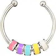 BRIGHTFUFU Anxiety Ring Rings Anxiety Relief Ring Open Ring for Women Fashion Ring Fidget Jewelry Ring Aesthetic Fashion Jewelry for Women Anti Anxiety Ring Stainless Steel Colorful
