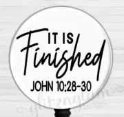 Psalm Badge Holder, Faith Badge Reel, Christian Badge Holder 6611W